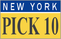 New York Pick 10 Frequency Chart for the Latest 1000 Draws